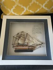 Bounty  3 D Miniature ship Shadow Box Framed. picture