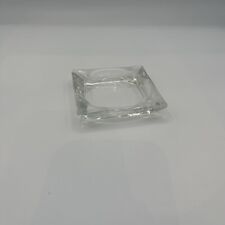 Clear Glass Vintage Square Ashtray  picture