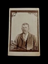 Antique Masked Cabinet Card Photograph Columbian Backmark picture