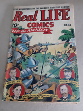 REAL LIFE COMICS 42 CGC 6.0 ALEX SCHOMBURG UP THE AMAZON NEDOR COMICR 1947 picture