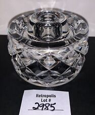 Waterford Ireland Crystal Kinsale Round Candlestick Candle Holder picture