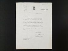 Royalty Ambassador India Signed Document Royal British Occupation Middle East US picture