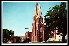 Crookston MN Postcard North Ash Street View Cathedral Immaculate Conception picture