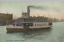 ZAYIX Postcard Great Lakes Ferry Boat Windsor Canada Divided Back Private Card picture