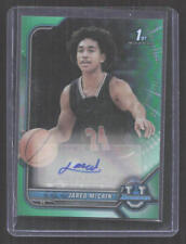 2021-22 Bowman  University Jared McCain Green Refractor 1st Rookie Auto #/99 picture