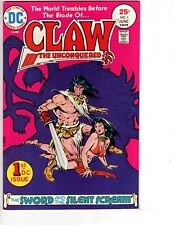 Claw the Unconquered #1 Comic Book First Issue DC 1975 picture