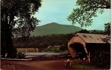 Old Toll Bridge Ascutney Mountain Windsor Vermont VT Postcard VTG UNP Vintage picture