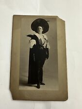 Antique Cabinet Card Photo  Rare Theatre Name On Back picture