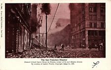 SAN FRANCISCO POSTCARD - SAN FRANCISCO DISASTER - 1906 EARTHQUAKE - OPERA HOUSE picture