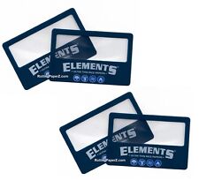 4X ELEMENTS Rolling Papers Magnifier Scooping Cards - SEE WHAT YOU ARE SMOKING picture