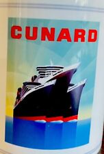 Vintage Cunard Queen Mary 2 Transatlantic Ocean Liner Logo Mug Cup picture