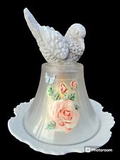 Vintage Upcycled Candle Lamp/Holder With LED  Candle W/Timer.  Handmade picture