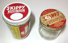 Lot of Vintage JIF & Skippy Peanut Butter Glass Jar Lids with Cooties Toys Parts picture
