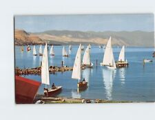 Postcard View of Sailboat Regatta from Campbells Lodge Chelan Washington USA picture