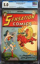 Sensation Comics #71 CGC VG/FN 5.0 Early Wonder Woman Queen Flamina  DC Comics picture