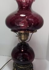 Antique Vintage Hurricane Swirl 3 WAY Lamp picture