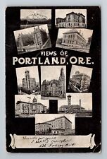Portland OR-Oregon, View Of Buildings, Advertising, Vintage c1906 Postcard picture
