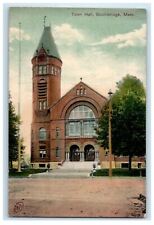 1908 Town Hall, Southbridge, Massachusetts MA Posted Antique Postcard picture