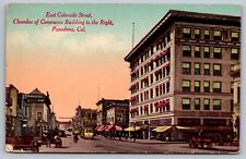 East Colorado St Chamber of Commerce Bldg Pasadena California — Antique Postcard picture