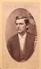 Antique CDV Card ~ Mr. Will Shaffer ~ Dated: January 8, 1877 ~ #-4502 picture