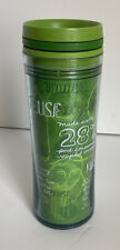 Starbucks 2008 Green Reduce Reuse Recycle Travel Mug Tumbler w/ Lid 12oz Coffee picture