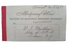 1949 Montgomery Ward Payment Booklet picture