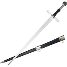 Two Handed Gothic Bastard Sword / Battle Ready Sword with wooden Scabbard picture