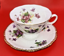 Radfords Violets Teacup and Salisbury Saucer Fine Bone China Made in England picture