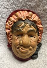 Vintage Legend Products Sairy Gamp Dickens Chalkware Bust Head Face Art England picture