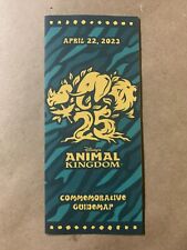 Disney’s Animal Kingdom 25th Anniversary Dated Commemorative Guide Map 4/22/23 picture