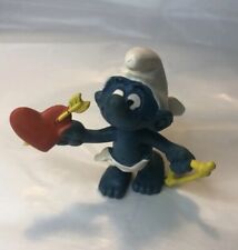 Smurfs Amour Cupid Smurf Valentine Figure Vintage 80's Toy  picture