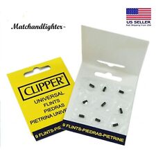 Genuine Clipper Lighter Flints Black Color 1 Pack 9 Flints Per Pack USA Seller picture