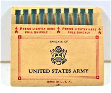 Vintage WWII Unused Pack Pullmatch Adv US Army Pullmatch Div Westerville Ohio picture