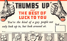 1942 WW2 Thumbs Up  Postcards Unused Exhibit Supply Co. picture