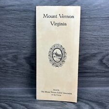 Vtg 1963 Travel Brochure Map Folding Virginia Mt Vernon Ladies Association 9