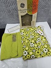 Vtg GE Heating Pad Green Daisies General Electric Floral MCM - Works picture