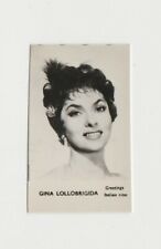 Gina Lollobrigida 1950s-1960 FPF Greetings Film Stars SMALL Trading Card E2 picture