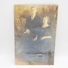 Sepia Photograph Young Couple Man & Woman 1920's picture