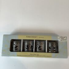 Set of 4 Vintage Pfaltzgraff Yorktowne Pewter Like Napkin Rings~ New In Box~Vint picture