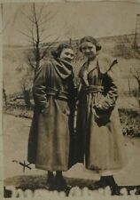Antique Cabinet Card Photo 1880s Victorian In Hard Case Two Young Women Smiling picture