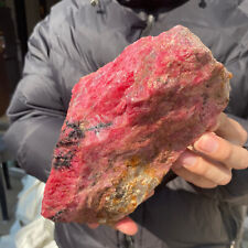 5.6lb Rare Nature Rhodonite Quartz crystal Rough mineral specimens healing picture