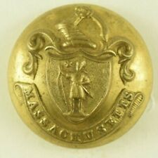 1880s-90s Massachusetts State Seal Uniform Button Original G11M picture