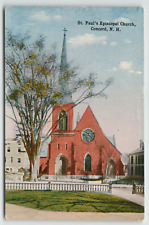 Postcard Vintage St. Paul's Episcopal Church in Concord, NH. picture