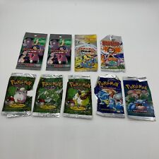 Vintage EMPTY Pokemon Booster Pack Wrappers Jungle Base Set Neo Japanese Lot picture