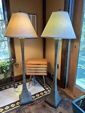 2 Vintage Verdigris Floor Lamps By Stewart Ross James For Hansen, Pre Owned. picture