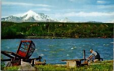 Postcard Fish Wheel at Klutina River near Copper Center Alaska[bs] picture