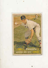 Billy Consolo Boston Red Sox #399 1957 Topps signed jsa auction letter picture
