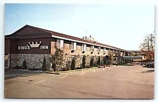 1970s STURGEON BAY WISCONSIN KING'S INN MOTEL HOTEL GREEN BAY RD POSTCARD P3167 picture