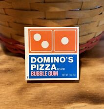 Vintage SEALED 1988 DOMINO'S PIZZA Fruit BUBBLE GUM in Pizza Box - NOS UNOPENED picture