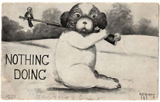 Antique Postcard Doing Nothing Dog Bird Gun A.F.Avery  1909 Kawin & Co picture